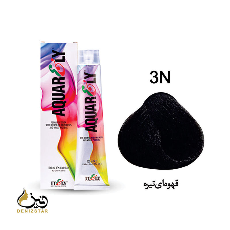 رنگ مو آکوارلی N3 (قهوه ای تیره)