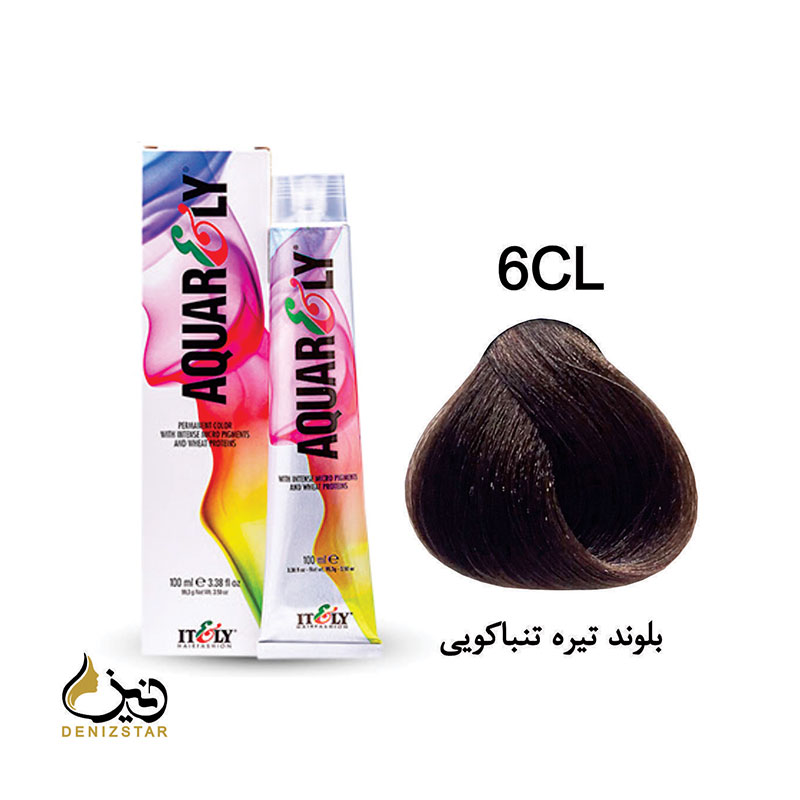 رنگ مو آکوارلی 6CL (بلوند تیره تنباکویی)