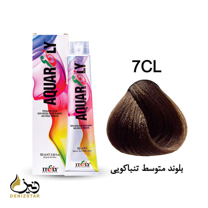 رنگ مو آکوارلی 7CL (بلوند متوسط تنباکویی)