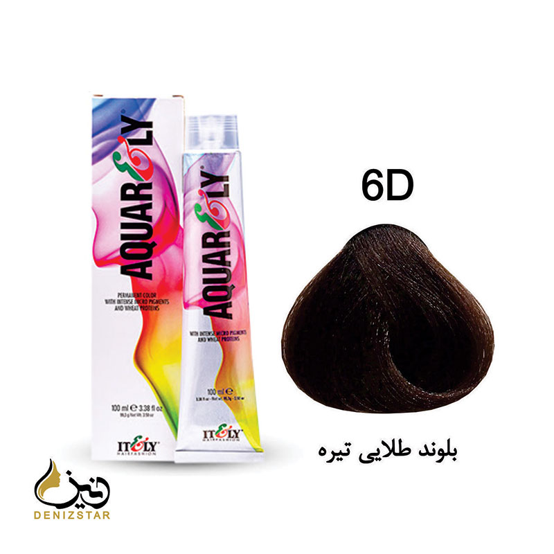 رنگ مو آکوارلی 6D (بلوند طلایی تیره)