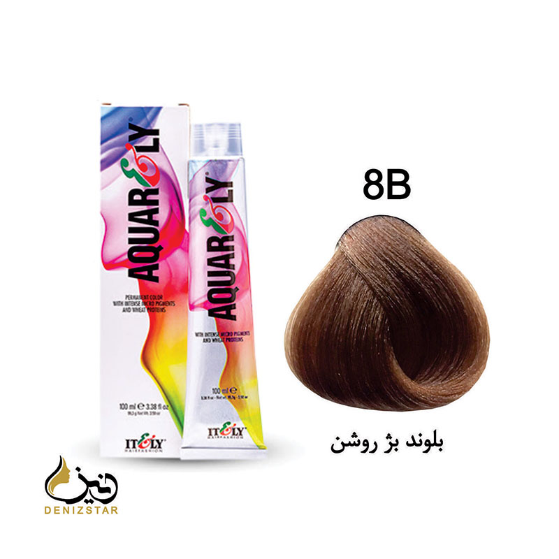 رنگ مو آکوارلی 8B (بلوند بژ روشن)