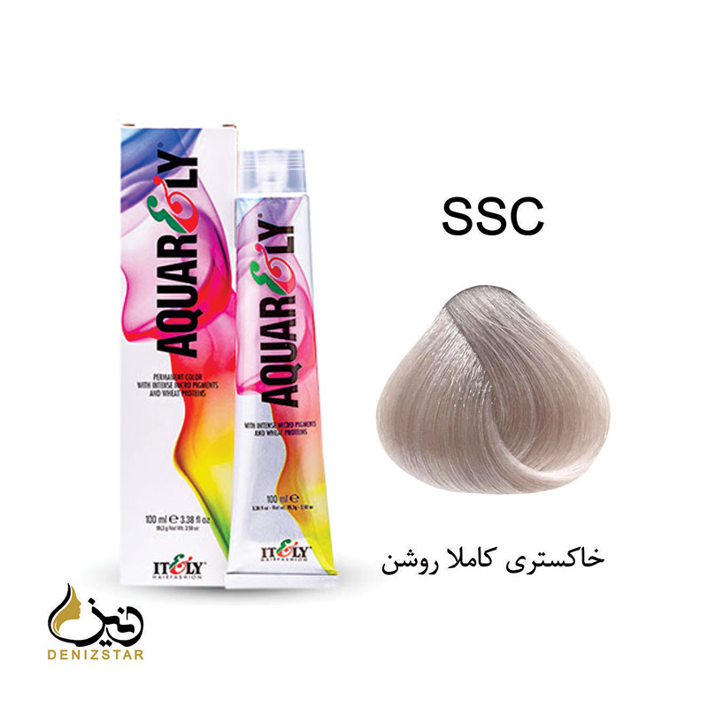 رنگ مو آکوارلی SSC (خاکستری کاملا روشن)