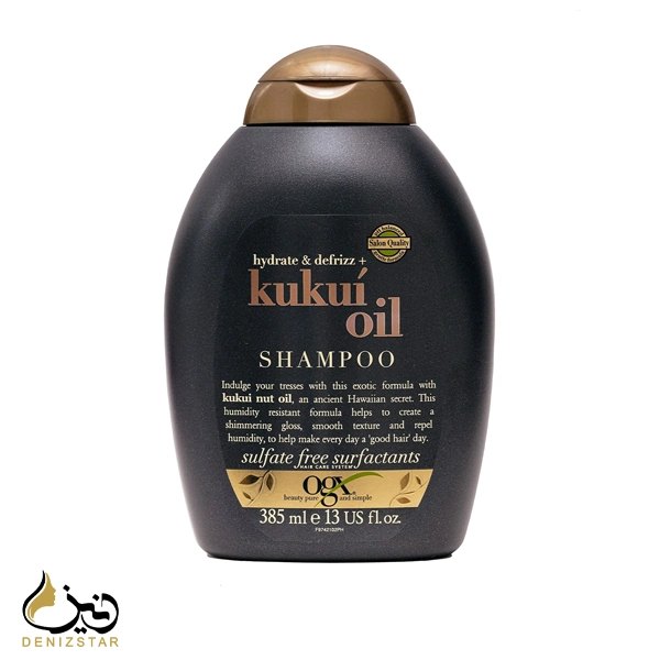 شامپو اوجیکس مدل کوکو اویل kukui oil با حجم 385 میلی لیتر