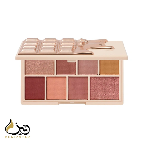 سایه چشم 8 رنگ رولوشن مدل رزگلد شکلات Rose Gold Chocolate  با حجم 1.2گرم